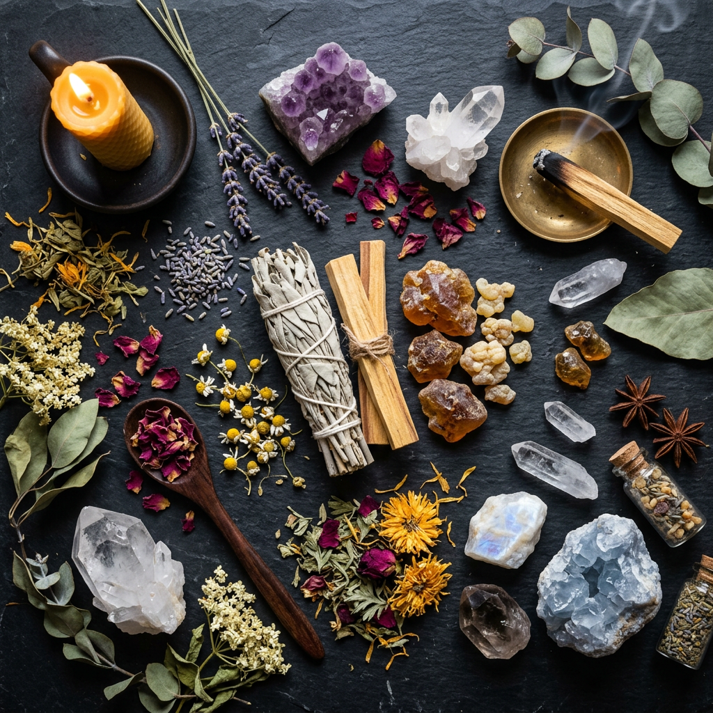 Single Herb & Crystal Collection