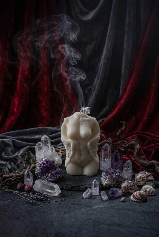 Female Winged Body Candles
